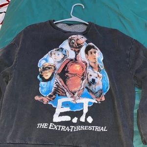 black E.T. crewneck